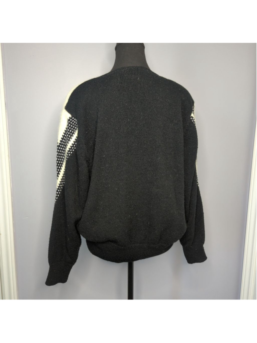 Vintage Christina Grant Angora Blend Sweater - Metallic Accents - Sz 2X - 80s - Picture 6 of 15